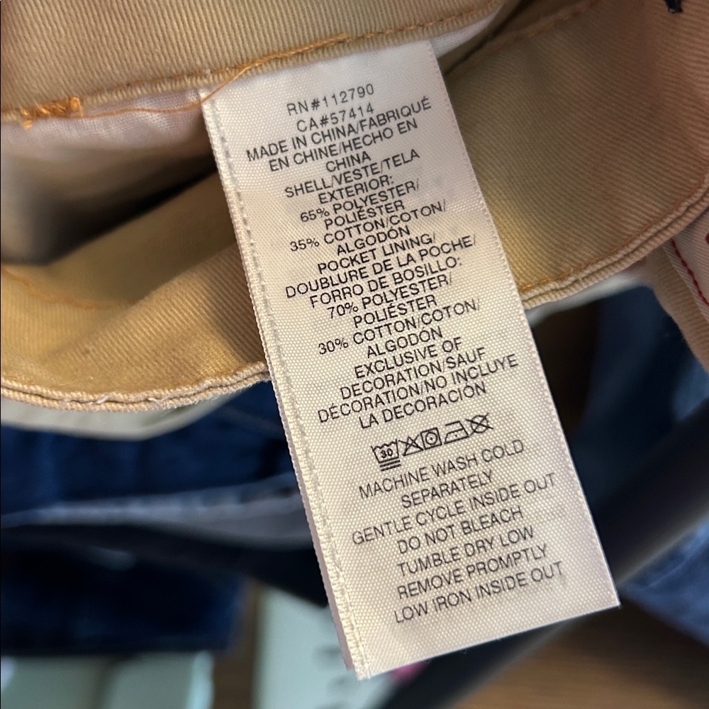 True Religion Warped Horseshoe Single Needle Khaki Cargo Pants - Picture 4 of 4